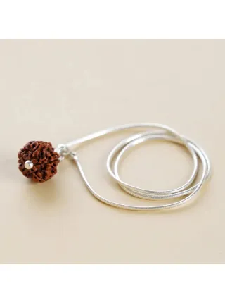 Рудракша Адийоги с серебренной цепочкой, Иша Лайф; Adiyogi Rudraksha With Silver Chain, Isha Life